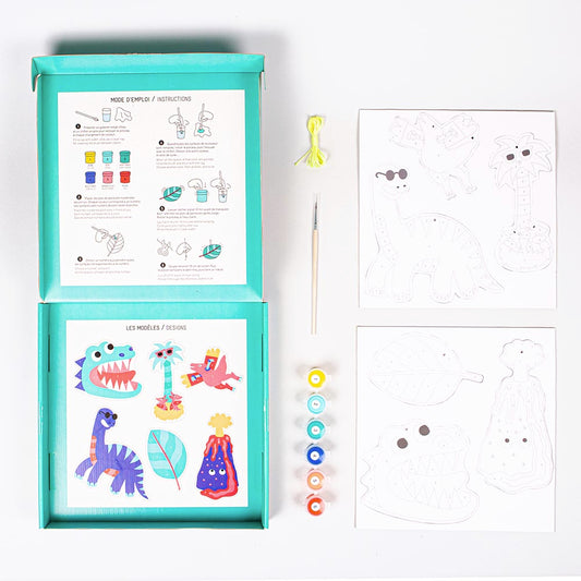 Paint box thème dinosaure OMY à offrir en cadeau anniversaire enfant