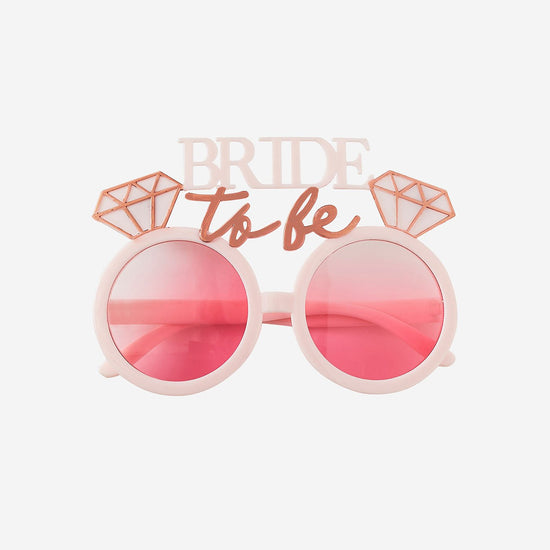 Accessoires pour EVJF : lunettes Bride to be roses