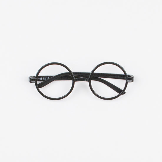 Déguisement Harry Potter pour anniversaire enfant : lunettes rondes noires