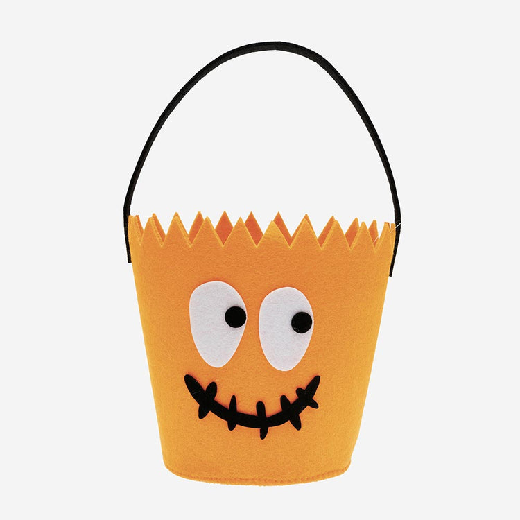 Pumpkin Bucket for Halloween Trick-or-Treating