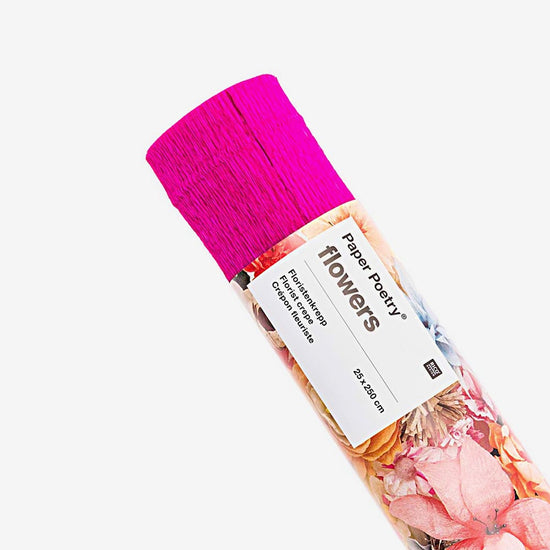 Loisirs créatifs : papier crépon fuchsia Rico Design pour tous vos DIY