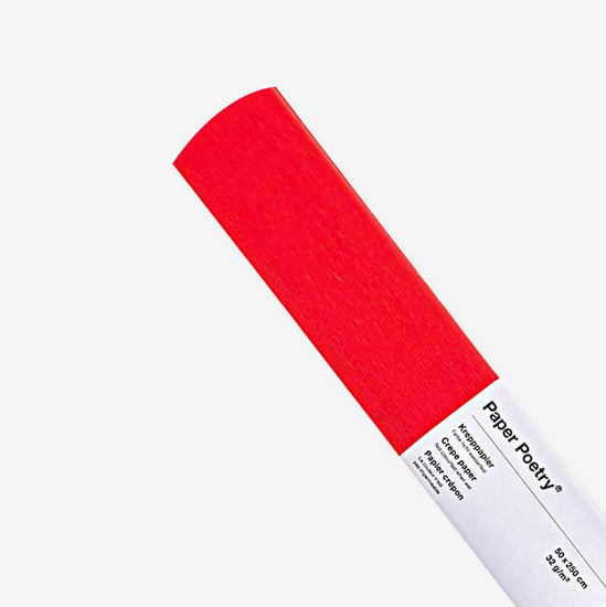 Loisirs créatifs : papier crépon rouge Rico Design pour tous vos DIY