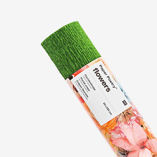 Pasatiempos creativos: papel crepé verde Rico Design para todas tus manualidades