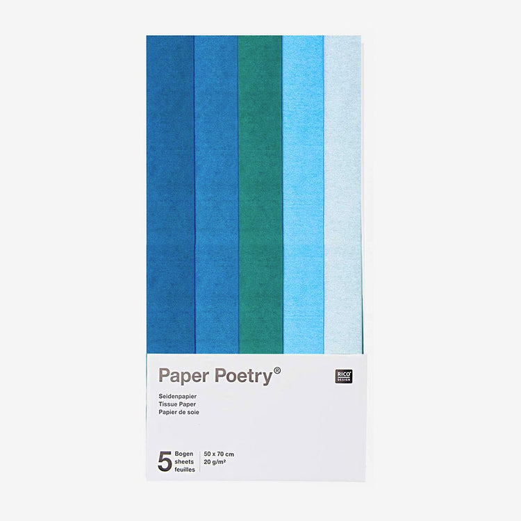 Creative hobbies: Rico Design blue mix tissue paper for DIY
