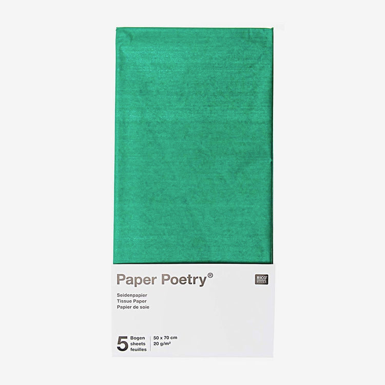 Loisirs créatifs : papier de soie vert Rico Design pour tous vos DIY