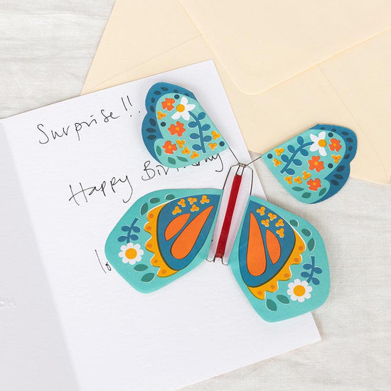 Papillons Magiques Volants - Lot De 10 - Pour Cartes Surprises Et Cadeaux - Couleurs Aléatoires - 10