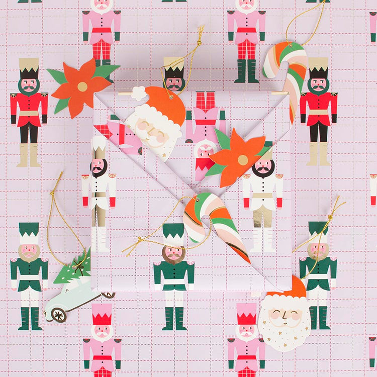 Nutcracker wrapping paper for original Christmas gift wrapping