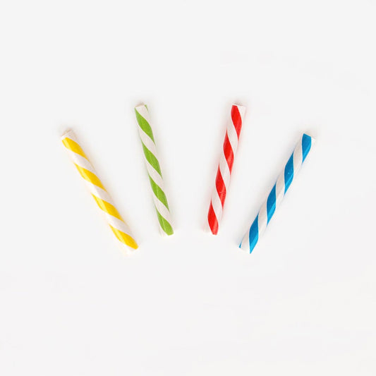 multicolored striped chewing gum: child's birthday gift