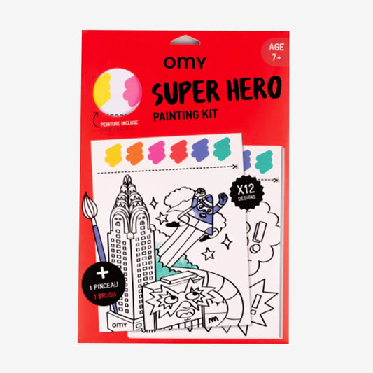 Originale idea regalo di Natale per bambini: pittura magica di supereroi