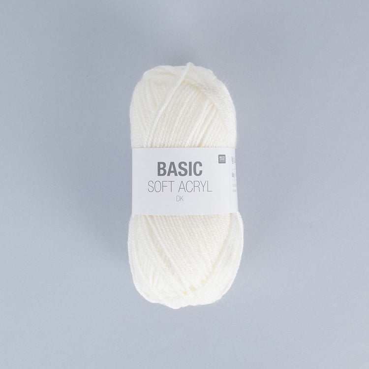 Pelotte de laine blanche 155m : tricot, diy et loisirs créatifs