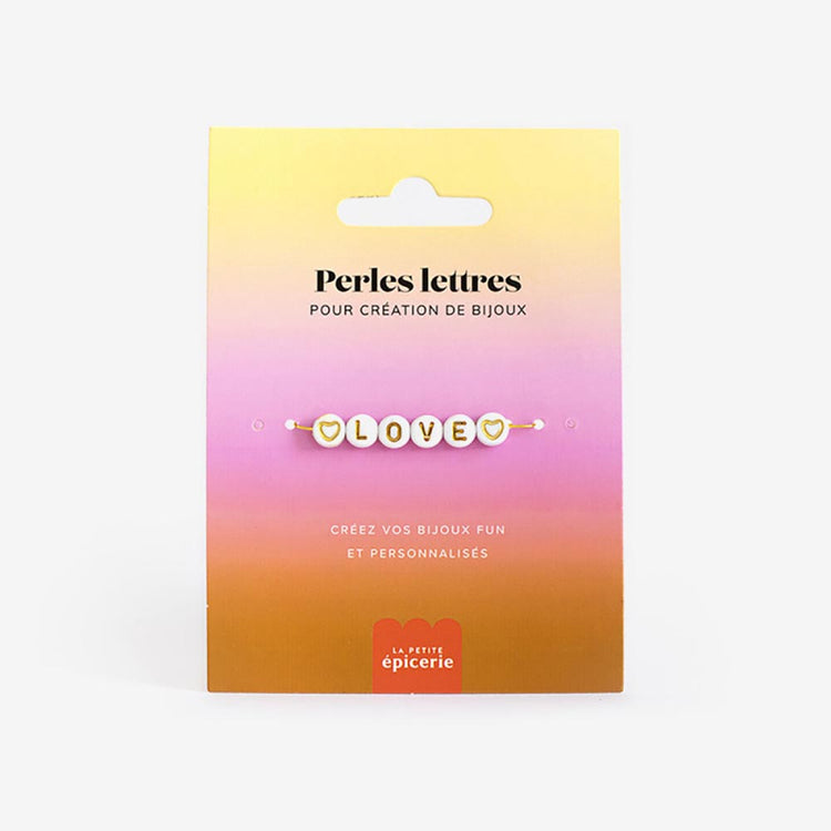 Kit perles heishi love La petite épicerie pour faire votre bracelet