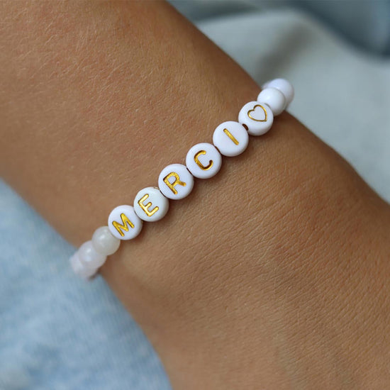 Gift idea for the nanny: thank you bracelet to do yourself