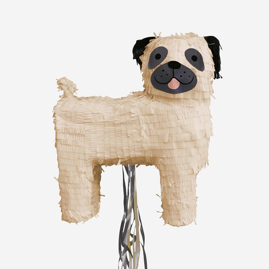 Piñata de perro para animación y decoración de cumpleaños de perros o animales kawai