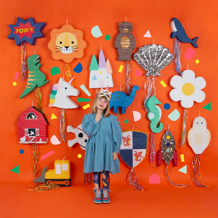 Piñata de la granja: decoración de cumpleaños infantil con temática de granja