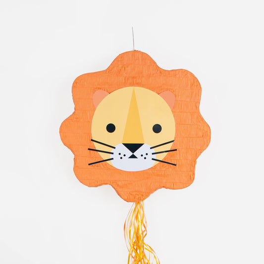 Pinata leone da compilare per una festa di compleanno safari di successo