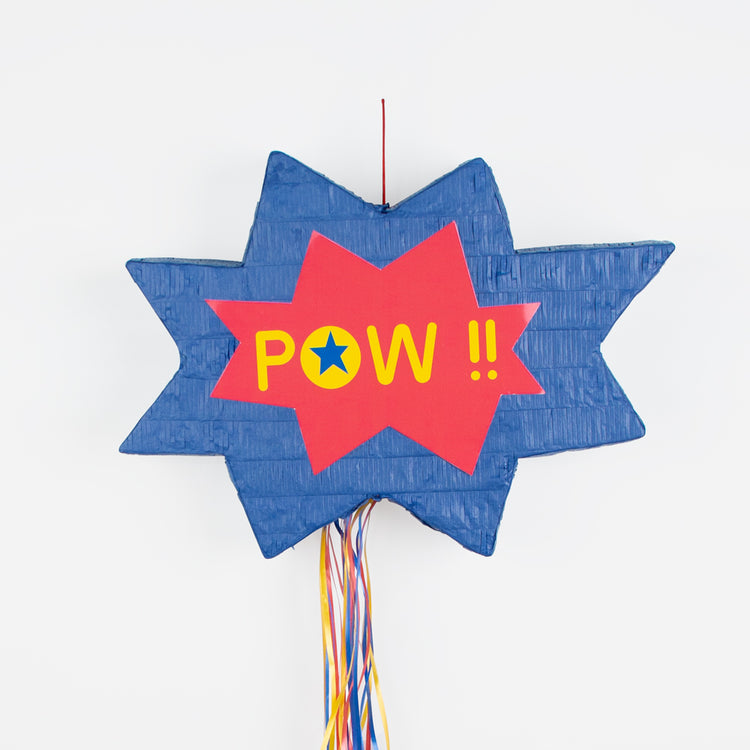 Piñata de superhéroe para llenar para animación de cumpleaños de héroe de Marvel
