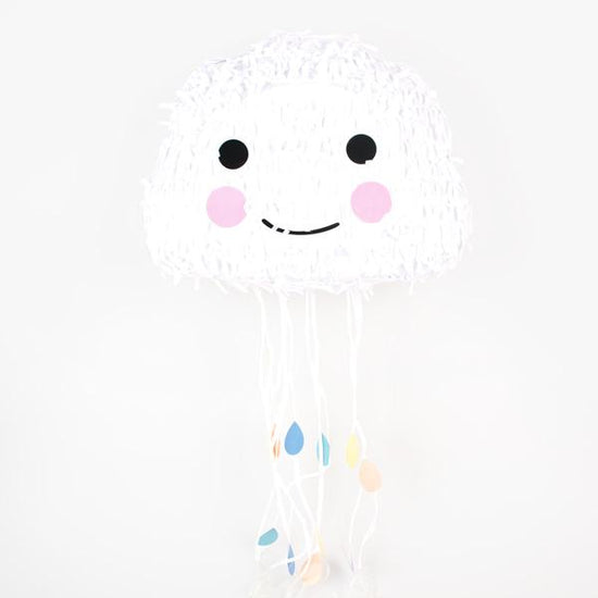 Nube de piñata para decoración de cumpleaños, animación o decoración de baby shower.