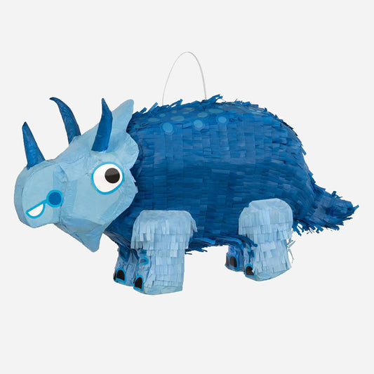 Animal theme for child's birthday: triceratops pinata