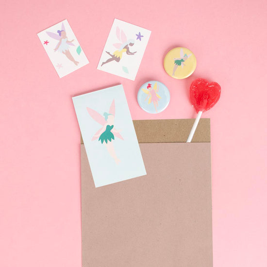 Kit de bolsa sorpresa regalos de invitados para cumpleaños con temática de hadas