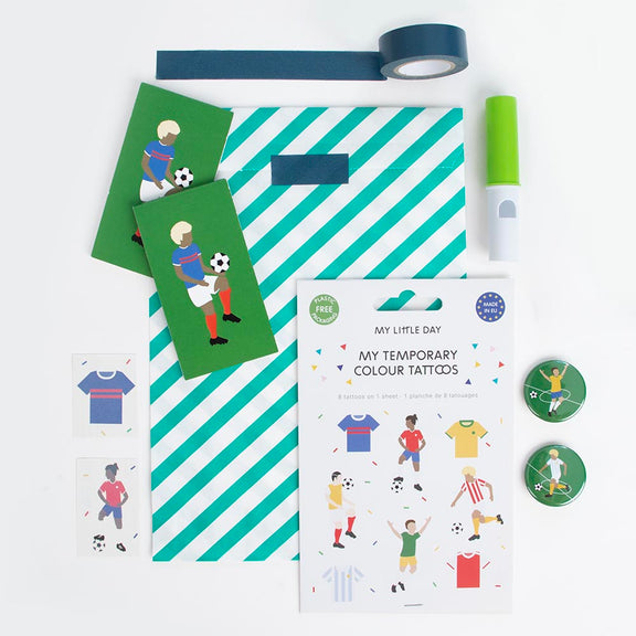 Kit pochette surprise pour anniversaire enfant theme foot