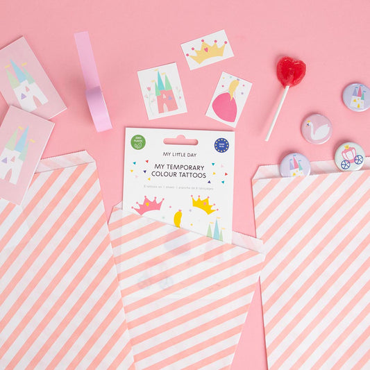 Kit pochette surprise cadeaux pour anniversaire fille theme princesse