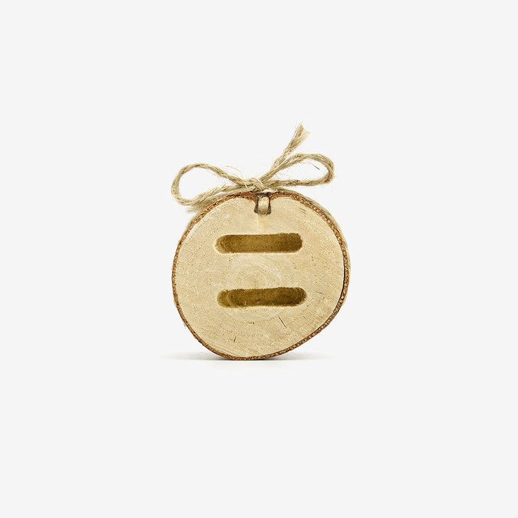 Soporte de anillo de bodas de troncos de madera para decoración de ceremonia de boda