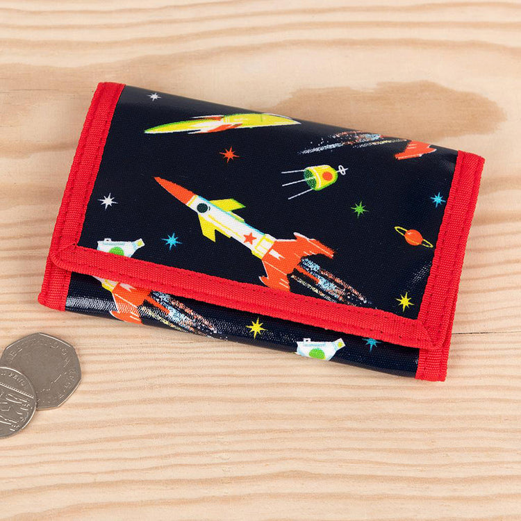 Children's space wallet to offer as a birthday present