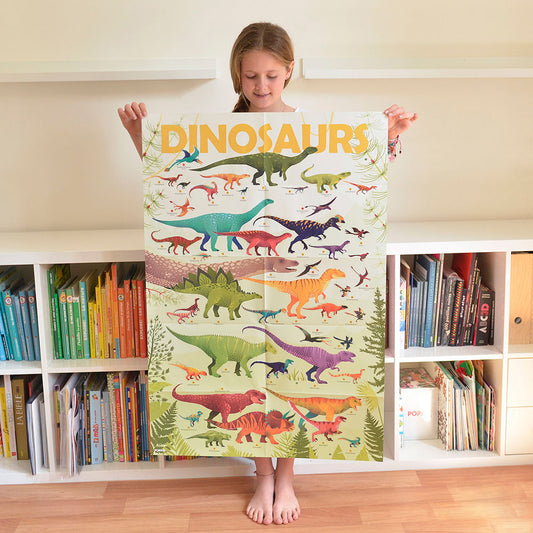 Découvrez le monde des dinosaures grâce à ce poster géant 