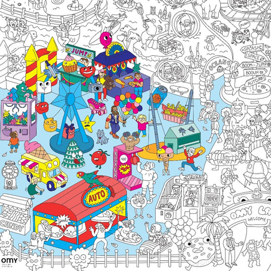 Poster géant à colorier Kids Life OMY