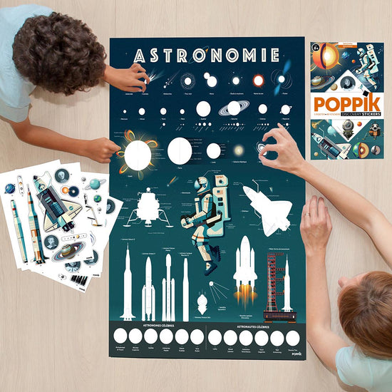 Cadeau enfant espace : poster astronomie Poppik