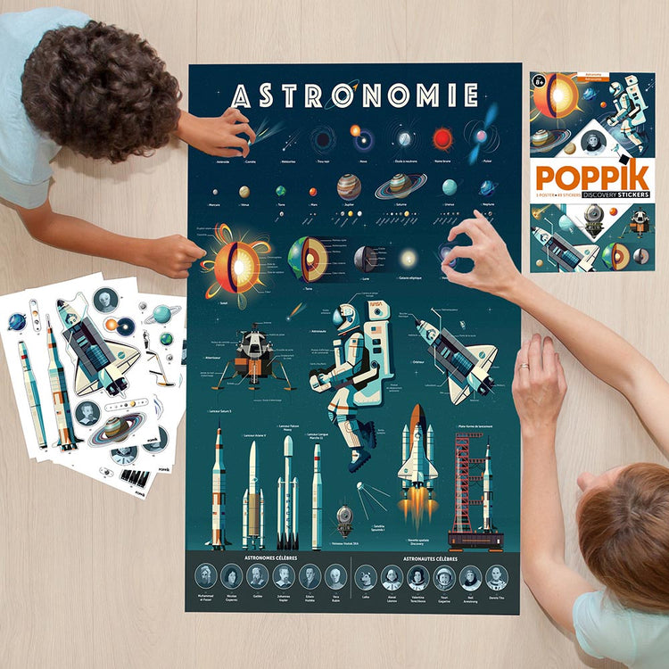 Cadeau enfant espace : poster astronomie Poppik