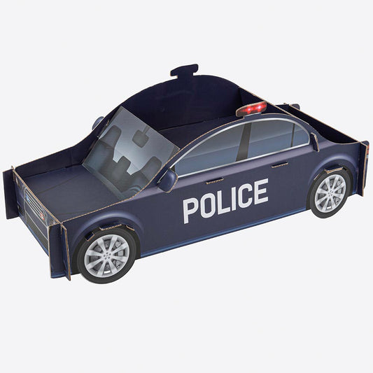 Centre de table voiture de police pour deco anniversaire enfant thème police