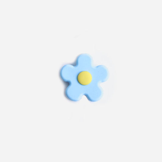 Copricavo fiore blu e giallo per accessorio telefono da offrire