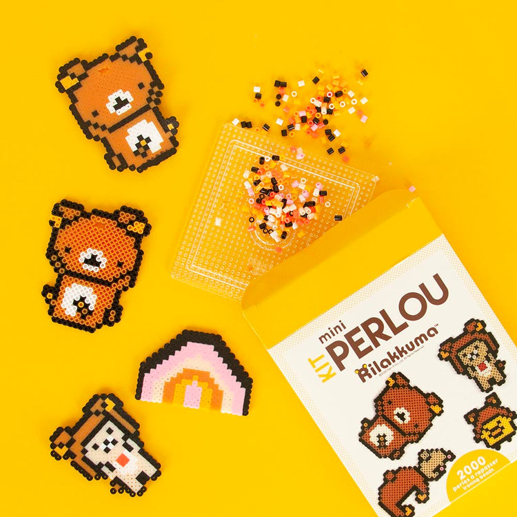 Atelier créatif enfant : kit perles magiques rilakkuma ours mignon
