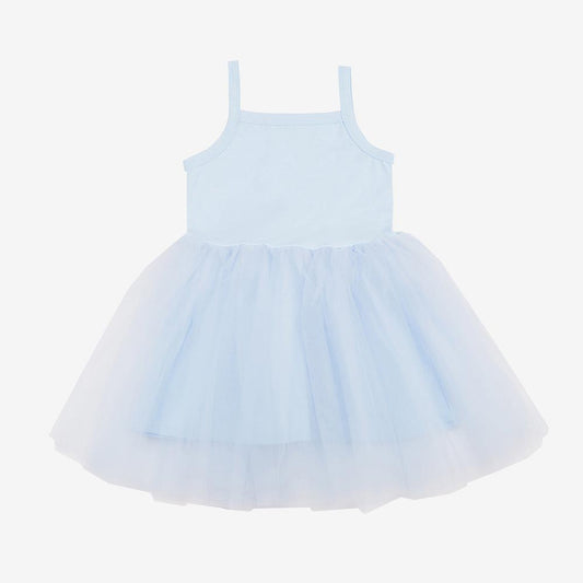 Birthday girl costume: pastel blue tulle dress for princess costume