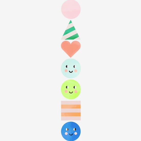 Stickers Happy birthyda pour décorer carte d'invitation anniversaire