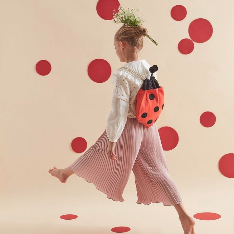 Accessory: ladybug backpack to offer for a forest birthday