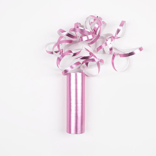 Serpentinas rosa claro perfectas para las fiestas de cumpleaños de tu niña.