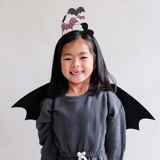Serre tete chauve souris halloween : idee deguisement enfant original