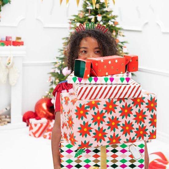 Serre tête oh oh oh et cadeaux de Noël pour une déco de noel magique !