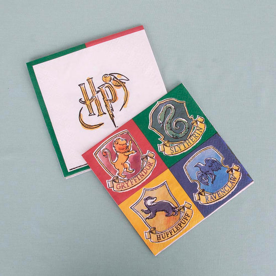 Pack 20 serviettes en papier Harry Potter