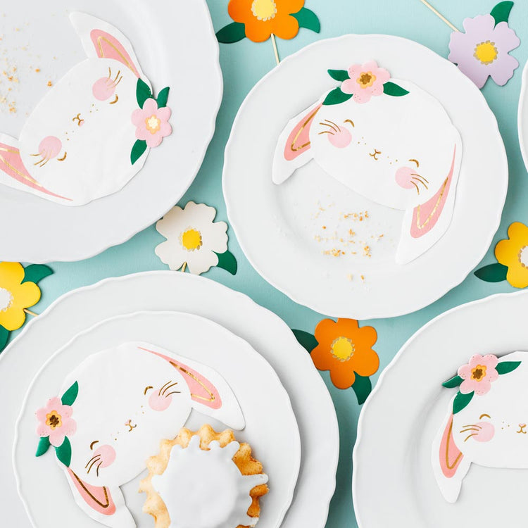 Linda decoración de conejito de Pascua para decorar tu mesa de Pascua