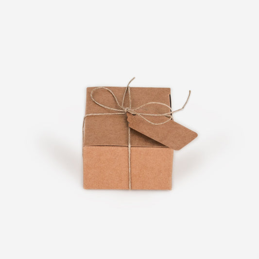 10 cajas de regalo kraft para regalos de boda, cumpleaños o celebración familiar