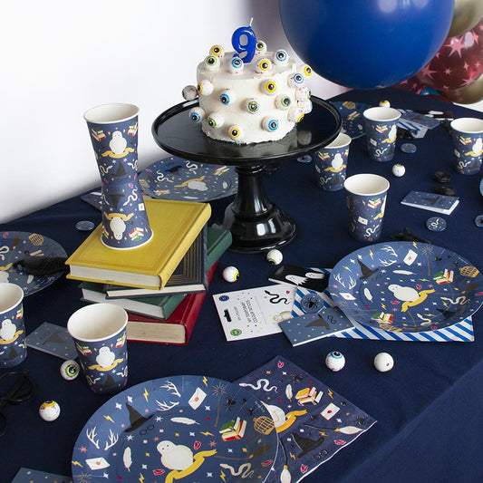Decoración de mesa de cumpleaños de Harry Potter: servilletas de mago