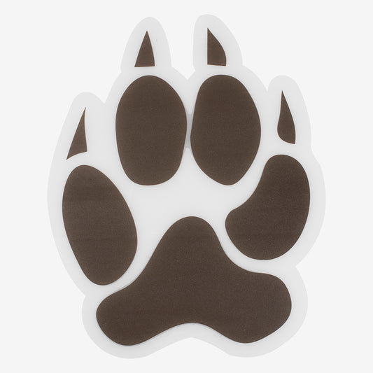 Feline birthday decoration: feline footprint stickers to make a course