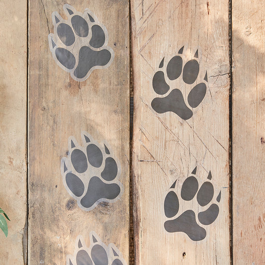 Feline footprints stickers ideal for a feline birthday