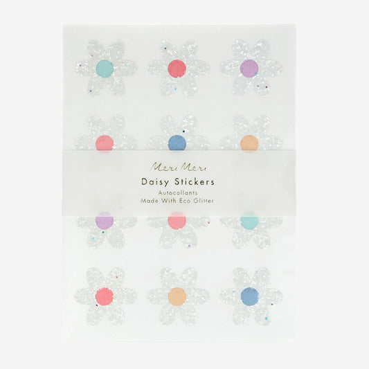 Idea for DIY Easter child: glitter daisy stickers