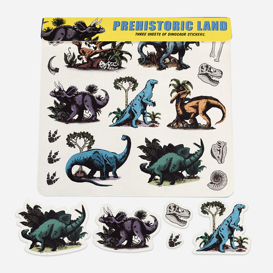 Stickers dinosaure à glisser dans une pochette surprise dinonaure