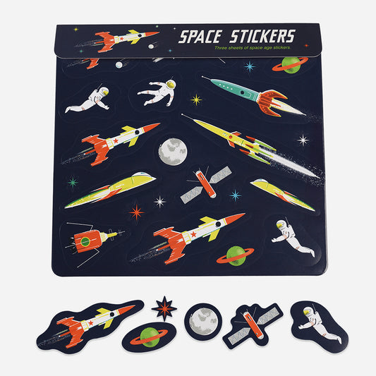 Pegatinas de temática espacial para niños