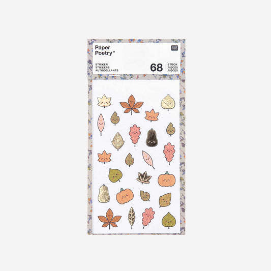 Stickers autumn leaves, vegetables small gift child birthday party